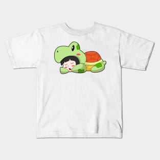 Turtle Sleeping Kids T-Shirt